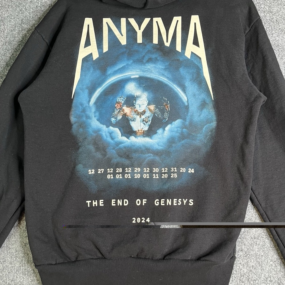 Anyma Hoodie S Black Sphere Las Vegas 2024 Tour EDM Graphic - Picture 5 of 6